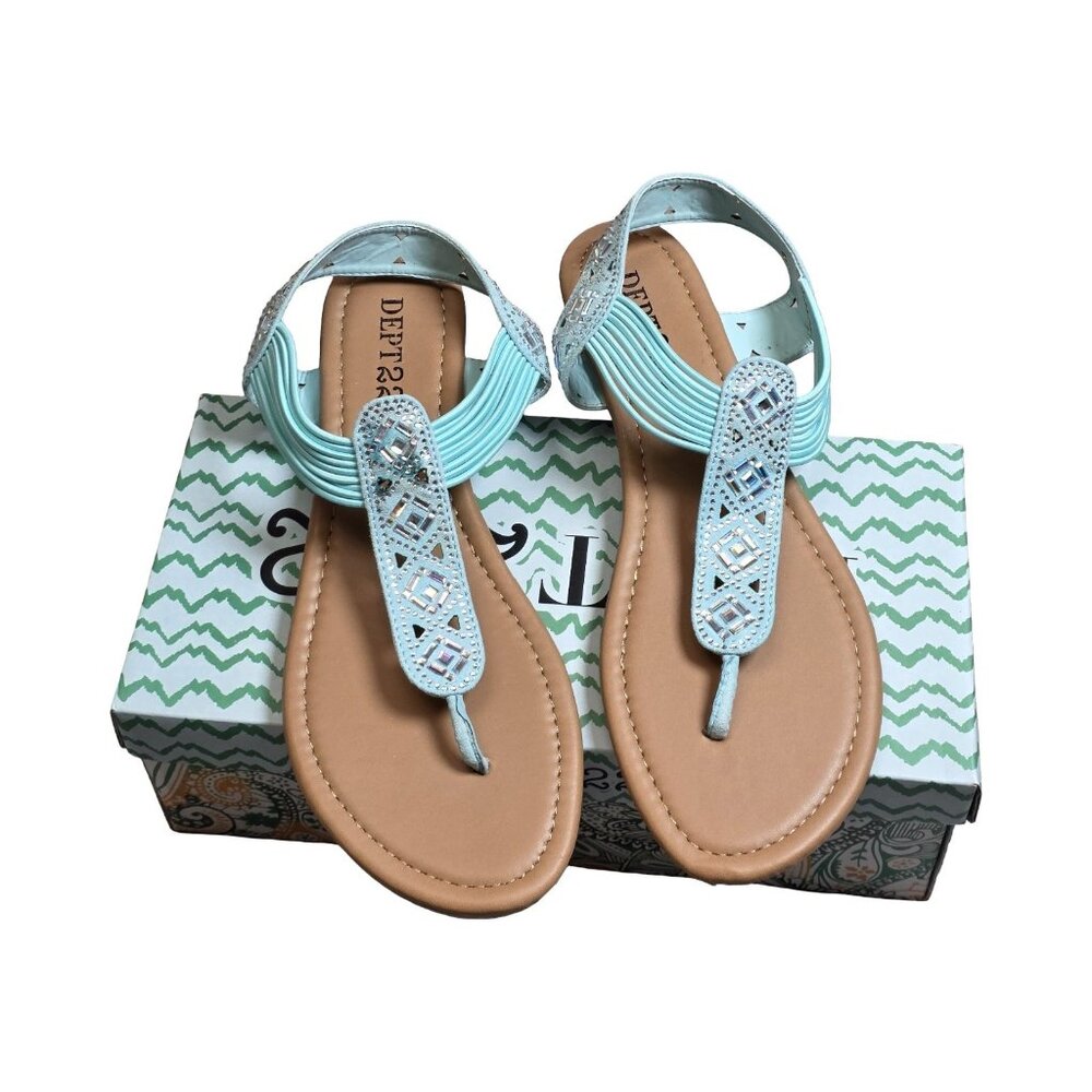 New Women's - Dept 222 Danna T-Strap Sandals, Size 8 1/2 - Picture 1 of 5